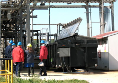 3-DRYBOX installazione presso multinazionale Impianto mobile  disidratazione fanghi