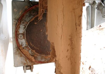 filtropressa per fanghi STRIZbox dettaglio scarico fango