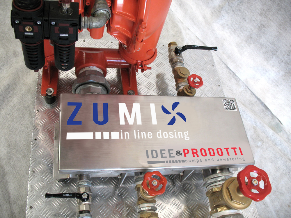miscelatore statico in linea ZUMIX dettaglio regolazioni ingresso fluidi_logo miscelatore statico in linea ZUMIX dettaglio regolazioni ingresso fluidi logo