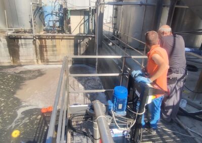 Pulizia vasche industriali pulizia lagune senza svuotamento