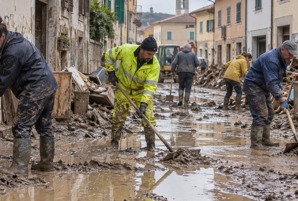 Fango alluvione: come gestire acqua, fanghi e detriti dopo un allagamento